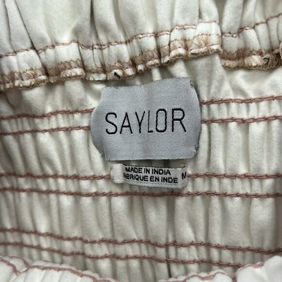 NEW SAYLOR Camel colored faux leather 2pc skirt set Size M NWT - Picture 10 of 15